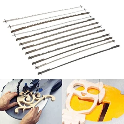 Afbeelding van 12Pcs 5 &quot;10/15/18/24 Tanden Pinned Scroll Zaagbladen Houtbewerking Power Tools Accessoires 127Mm Zwart