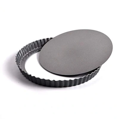 Afbeelding van Joeji&#039;s Kitchen Anti aanbaklaag 22cm Taartvorm Perfect voor Taartgerechten &amp; Quiche Gerechten Cheesecake Tins Verwijderbare Basis