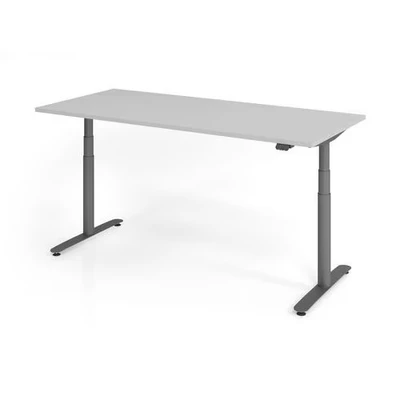 Afbeelding van XDLR 19 G 180x80 Bureau Elektrisch in hoogte verstelbaar. Grijs 180 x 80 Tafelhoogte I verstelbaar