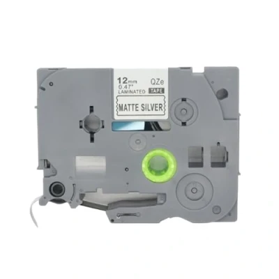 Afbeelding van BROVACS 1 Pack Zwart op Zilver Gelamineerde Label Tape Compatibel voor Brother P Touch Printer TZ 931 TZe 12mm 1/2&quot; OPA4931