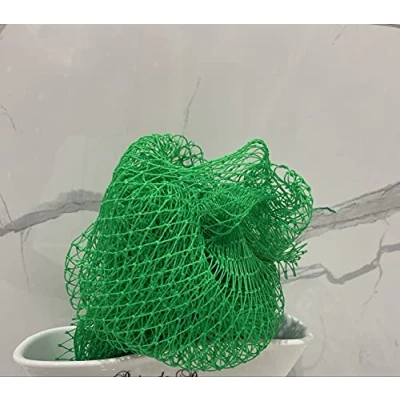 Afbeelding van Home Gems Ultra Dikke Exfoliërende Afrikaanse Bad en Douche Spons 2 in 1 Body and Bath Scrubber GROOT HARD Net Groen