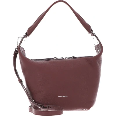 Afbeelding van COCCINELLE Leren Schoudertas Mintha Handbag Carruba Bruine