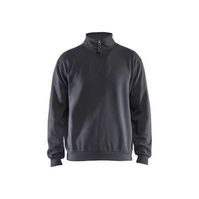 Afbeelding van Blaklader Sweatshirt met halve rits 3587 1169 Medium Grijs S