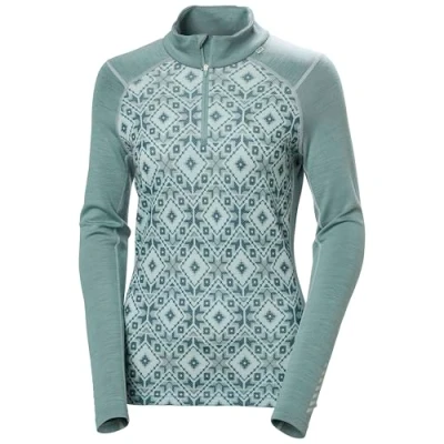 Afbeelding van Helly Hansen Dames LIFA® Merino Midweight 2 in 1 grafische basislaag met halve rits