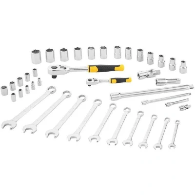 Afbeelding van Stanley handgereedschap Dopsleutelset 1/4&quot; + 1/2&quot; Ringsteeksleutels 41 delig STMT82832 1