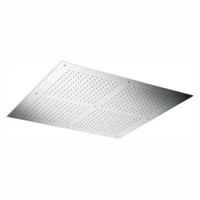 Afbeelding van HotBath Mate inbouwhoofddouche 90x90cm vierkant nikkel Geborsteld