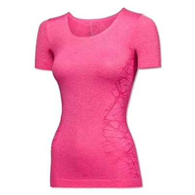 Afbeelding van SCHIESSER Active Mesh Light T shirt (1 pack) dames korte mouwen felrozemelange Maat: 42