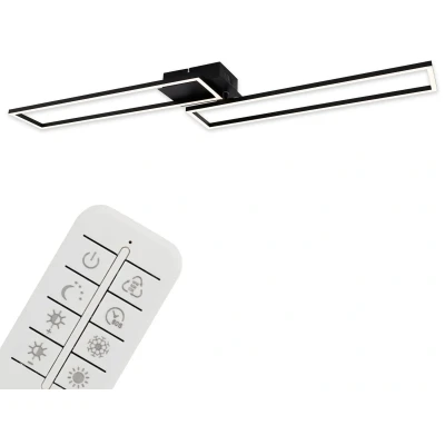 Afbeelding van Briloner Leuchten Led plafondlamp, dimbaar, afstandsbediening, kleurtemperatuurregeling, incl. nachtlichtfunctie en timer
