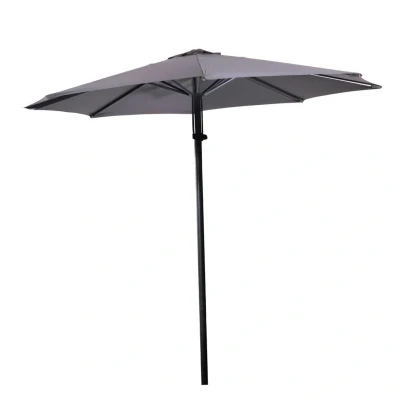 Afbeelding van Leslie Living Push Up Parasol Libra Grijs 3 Meter