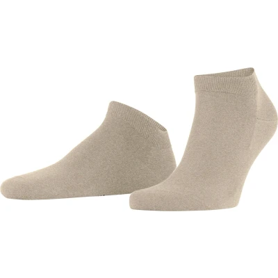 Afbeelding van FALKE ClimaWool temperatuurregulerend vochtregulerend duurzaam lyocell merinowol sneakersokken heren beige Maat 45 46