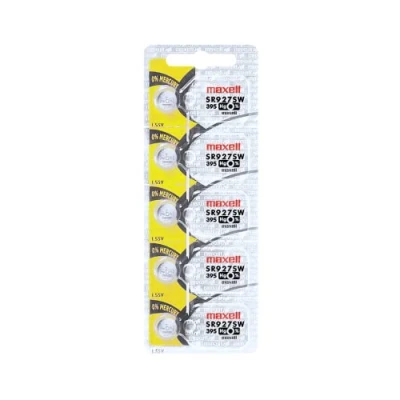 Afbeelding van Maxell Sr927 Sw 395, zilveroxide accu 1,55 V, 10 stuks