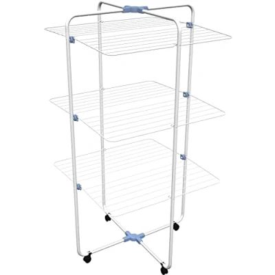 Afbeelding van Gimi Adapto 3 Tower wasrek van staal, 30 m drooglengte