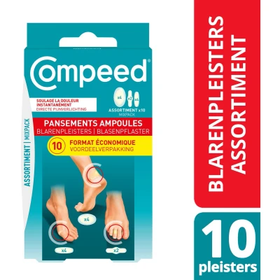 Afbeelding van Compeed® Pleister Blaren Mixpack 3 in 1 verpakking voordeelverpakking (10 st.)