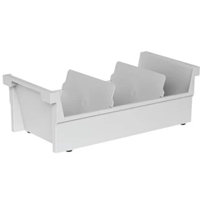 Afbeelding van HAN 856 0 11, Ophangbare doos A6 landschap, voor 1.000 kaarten, met 2 steunplaten, lichtgrijs