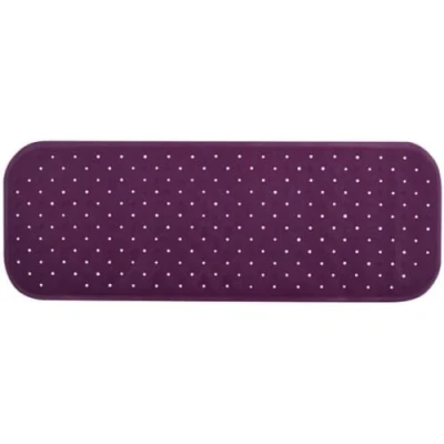 Afbeelding van MSV Douche/bad anti slip mat badkamer rubber paars 36 x 97 cm Badmatjes