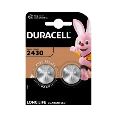 Afbeelding van Duracell CR2430 Lithium Knoopcel Batterij 20 Stuks