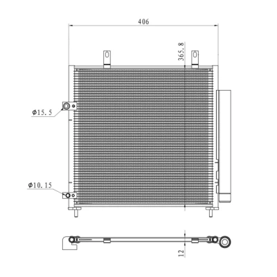 Afbeelding van NRF Airco condensor 350451
