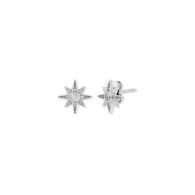 Afbeelding van Engelsrufer dames oorstudeer 925 zilver, kleurstoffen zirkonia One Size Zilver 32022690