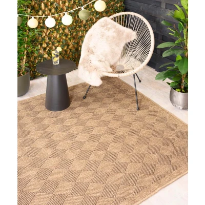 Afbeelding van Jute Buitenkleed Boho Jewel Beige/bruin 240x340 Cm