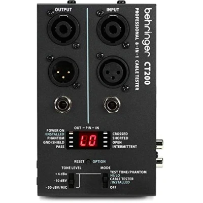 Afbeelding van Behringer CT200 Cable Tester 8 in 1 Microprocessor Controlled Kabeltesters
