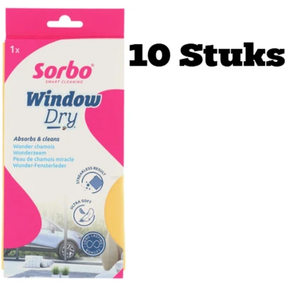 Afbeelding van Sorbo Wonderzeem Schoonmaakdoek 38x40 cm 10 Stuks Geel
