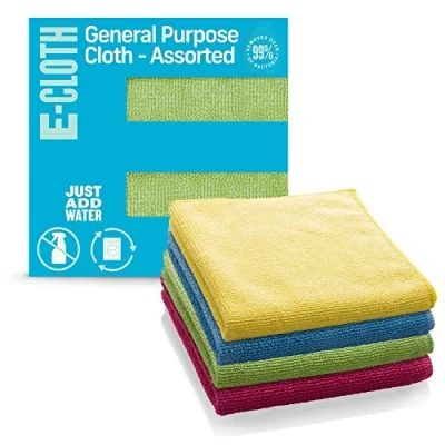 Afbeelding van E Cloth Microvezeldoek 4 pack, s werelds toonaangevende premium microvezelreinigingsdoek, twee keer zo duurzaam als concurrentie, 1 jaar belofte, ideaal voor keuken, werkbladen, gootstenen en