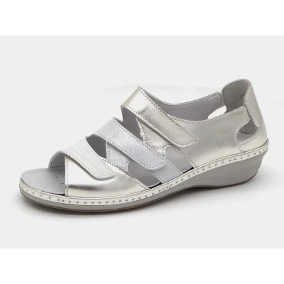 Afbeelding van Suave Dames Sandaal 0962TZM Zilvergrijs/Combi Maat 39