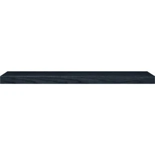 Afbeelding van Looox wooden base shelf deco black onderblad 120cm rvs wbonderbl120rvs