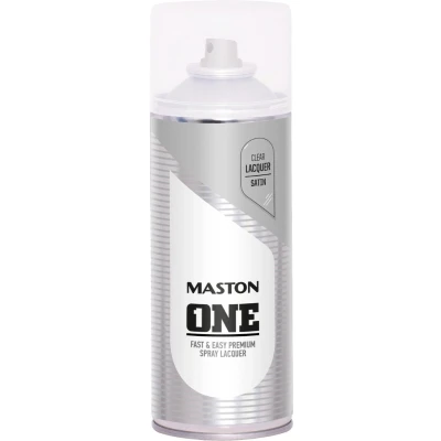Afbeelding van Maston ONE spuitlak blanke lak zijdeglans 400 ml