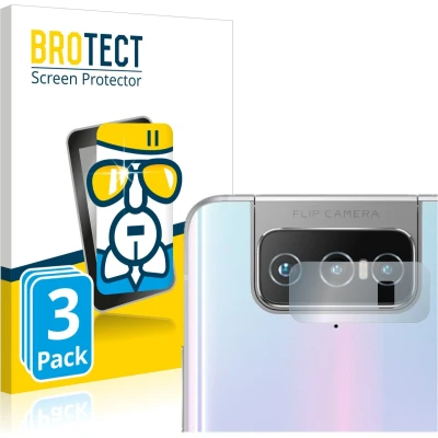 Afbeelding van BROTECT Screenprotector voor ASUS Zenfone 7 Pro ZS671KS (ALLEEN Camera Lens) Folie Beschermfolie Beschermglas transparant (3 Stuks)