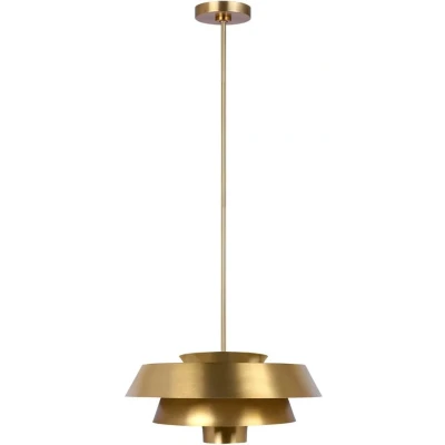 Afbeelding van Feiss LED Pendelarmatuur Brisbin 1X E27 Max 60W Dimbaar Burnished Brass