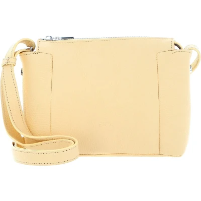 Afbeelding van BREE Leren Schoudertas Tana 3 Cross Shoulder Bag Vanilla Abrikoos