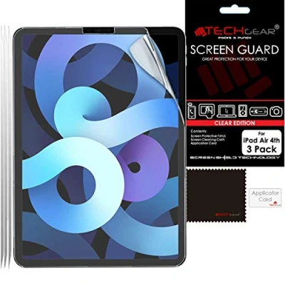 Afbeelding van TECHGEAR [3 Pack iPad Air 5/4, 5e/4e generatie schermbeschermer, ultra heldere schermbeschermer beschermer cover ontworpen voor 10,9 inch 2022/2021