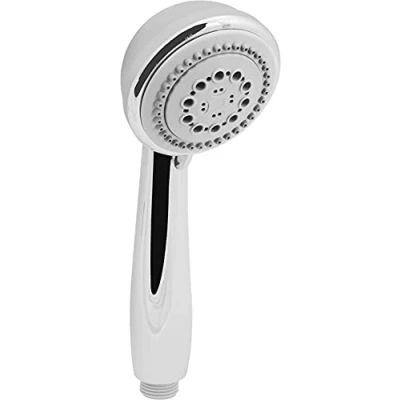 Afbeelding van Cornat Handdouche &quot;Arielli New&quot; 80 mm kopdiameter verchroomd/grijs 4 straalsoorten: Normaal , zacht en massagestraal waterstop &amp; anti kalk/waterbesparing/ECO douchekop / TECB3478