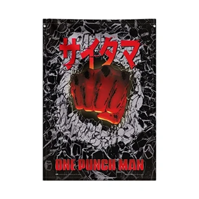 Afbeelding van Grupo Erik Wallscroll One Punch Man Wall art Poster Decor Woonkamer van stof 70x100 cm