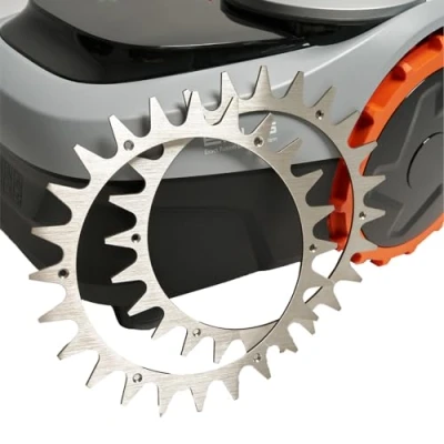 Afbeelding van BEOS® STAINLESS STEEL spikes voor Segway Navimow i105E i108E Gepolijst Verzonken schroefgaten Ontbraam 12x roestvrijstalen schroeven Tractieverbetering robotmaaiers Grasmaaier