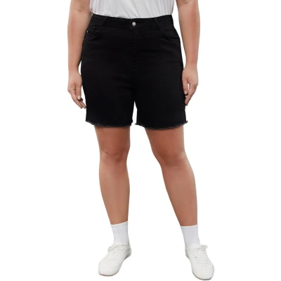Afbeelding van Trendyol Lichtblauwe Hoge Taille Stretch Skinny Denim Shorts En Bermuda Tbbss22Ap0008
