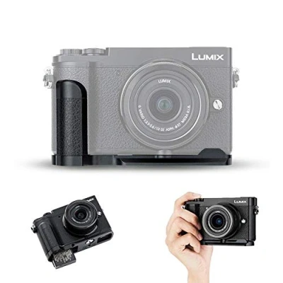 Afbeelding van JJC DMW HGR2 Metalen Handgreep voor Panasonic Lumix GX80 GX85 GX9 DMC DC Arca Swiss Type Quick Release Plate Antislip L beugel Verbeterde grip
