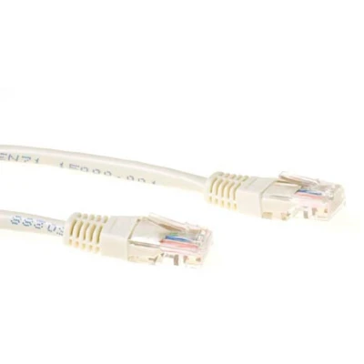Afbeelding van ACT IB6403 U/UTP CAT5E Patchkabel Ivoor 3 meter