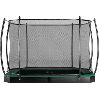 Afbeelding van Trampoline Avyna Pro Line FlatLevel 234 + Royal Class Veiligheidsnet Groen