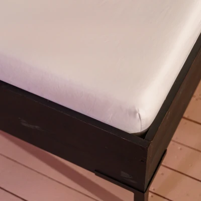 Afbeelding van Topper Hoeslaken Kayori Shizu Wit (Percal) 160 x 210 cm