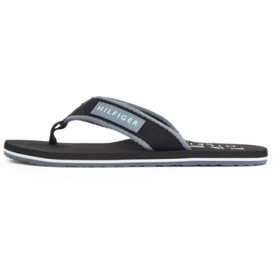 Afbeelding van Tommy Hilfiger Heren Patch Beach Sandaal Flip Flop, Zwart, 40 EU