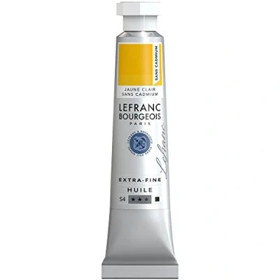 Afbeelding van Lefranc Bourgeois 404922 Extra fijne olieverf met hoogwaardige kunstenaarspigmenten, lichtecht, verouderingsbestendig 20ml Tube, Cadmium Free Yellow Light