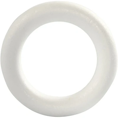 Afbeelding van Creotime Styropor model Ring 17 X 3 Cm Wit Per Stuk