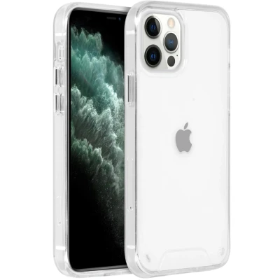 Afbeelding van Apple iPhone 12 Hoesje Kunststof Accezz Hardcase/Backcover Transparant Telefoonhoesje Shockproof/Valbescherming