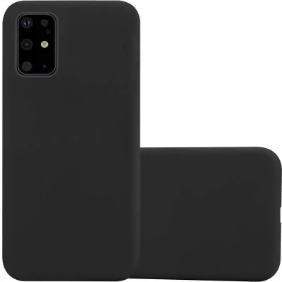 Afbeelding van Cadorabo Hoesje geschikt voor Samsung Galaxy S20 PLUS in CANDY ZWART Beschermhoes TPU silicone Case Cover