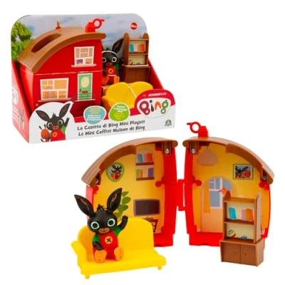 Afbeelding van Giochi Preziosi Bing, mini speelset voor het openen van speelhuis bestaande uit 2 kamers, accessoires en met Bing figuur, compatibel andere sets de lijn, kinderen vanaf 12