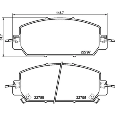 Afbeelding van Brembo Remblokset P 28 098
