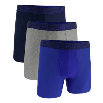 Afbeelding van Under Armour 3ER PACK Boxerbriefs, Heren, Maat: 3XL, Blau grau