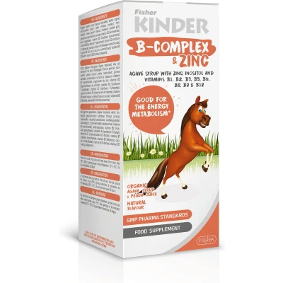 Afbeelding van Kinder B complex vitamine kinderen 3j+, supplementen met Zink, inositol, biotine, foliumzuur, B1, B2, B3, B5, B6, B7, B11, B12